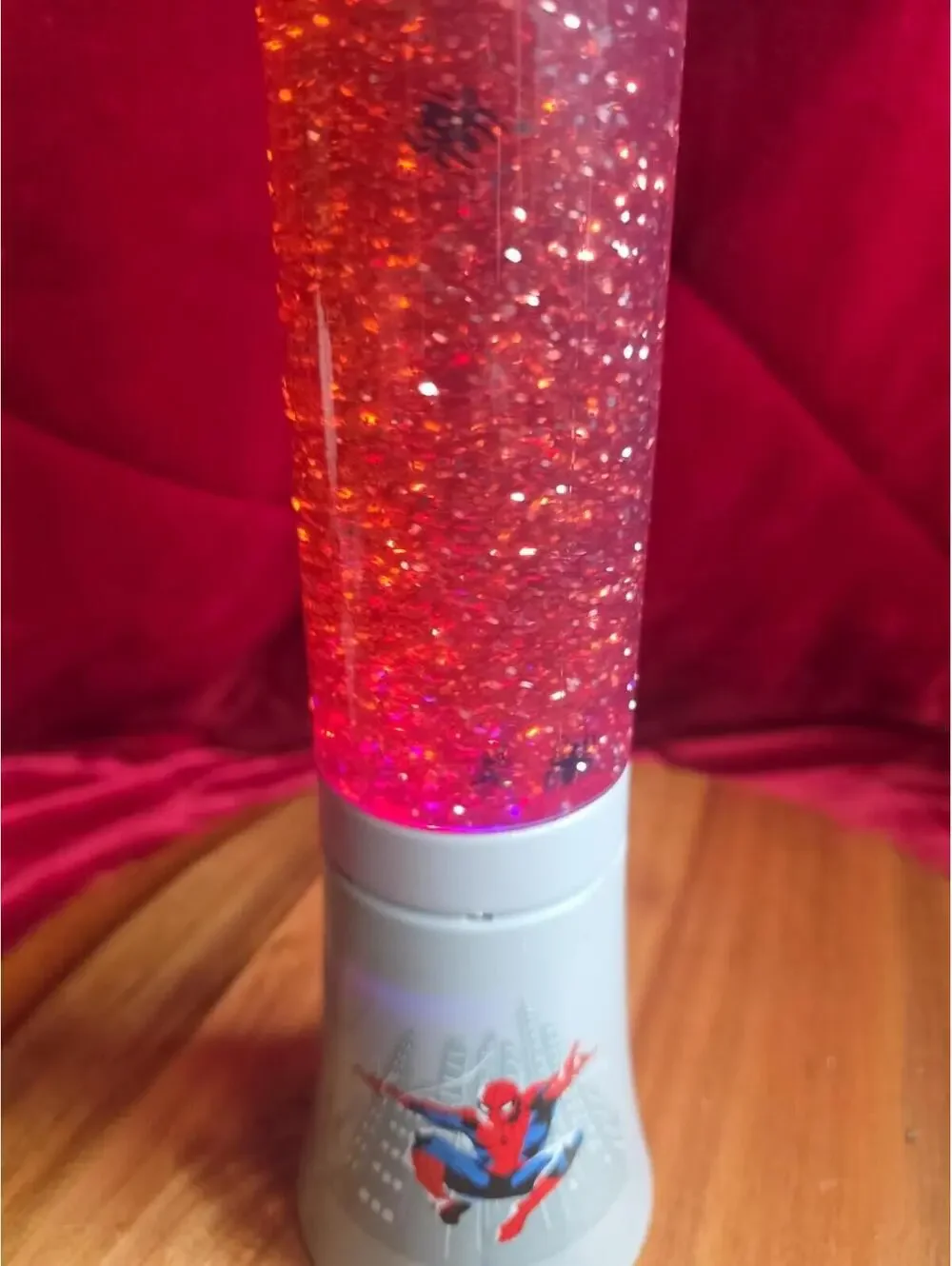 Spider-Man Color Changing Glitter Motion Lamp, Multicolor Novelty Superhero